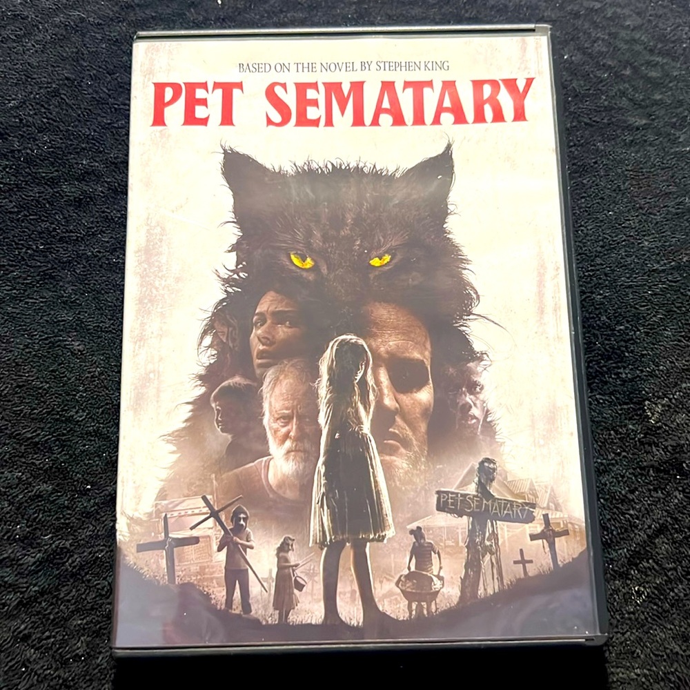 ⭐️ Pet Sematary DVD horror Film by Paramount Pictures Novel by Stephen King